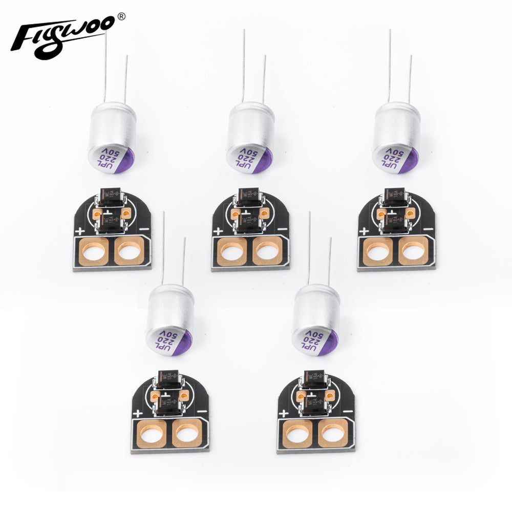 Foxeer Reaper F4 128K 65A Esc - Flywoo TVS 電圧スパイクフィルター PCB XT30 XT60