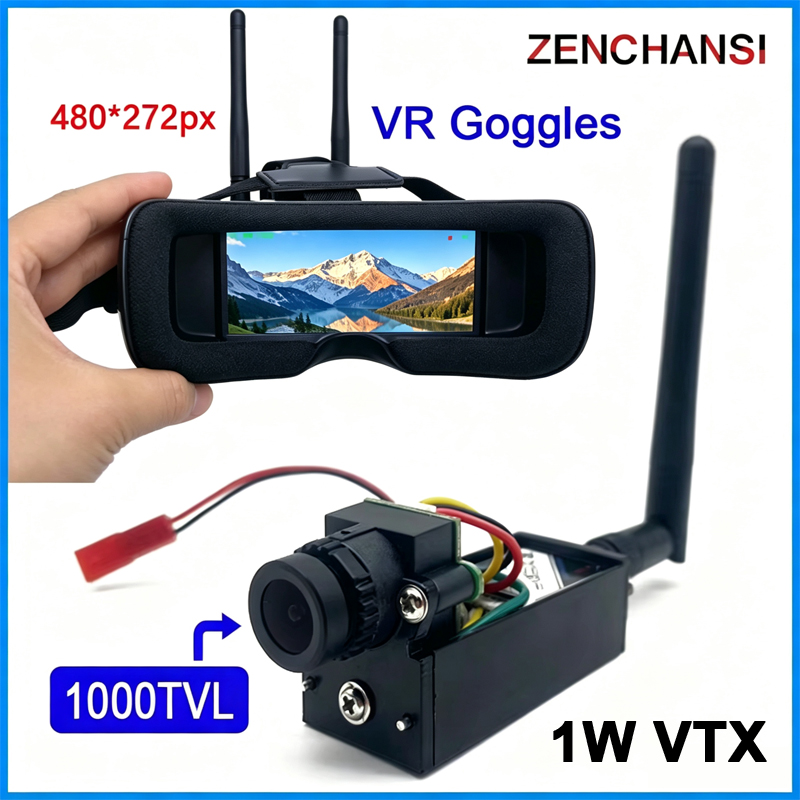 Skyzone Cobra X V2 Fpv Goggles - Fpv-電子機器用ゴーグルモニター,ランプ付きカメラ,rcプレイ用,1000mw vtxトランスミッター,cmos 1000TVl,5.8g,48ch