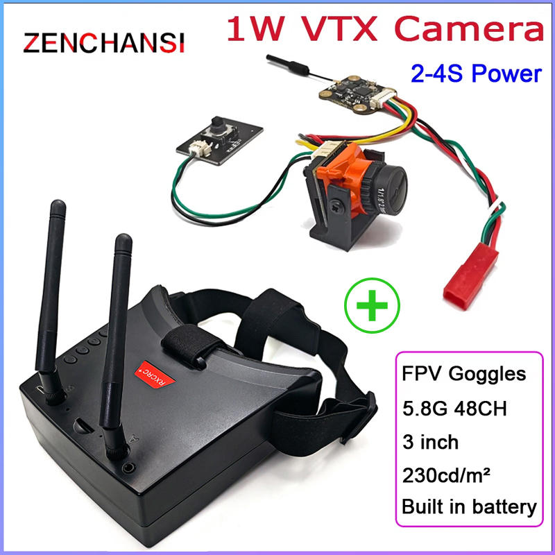 Skyzone Cobra X V2 Fpv Goggles - デュアルアンテナ付きHDゴーグル,1000mW送信機付きヘルメット,cmos 1500vlカメラ,5.8g,48ch