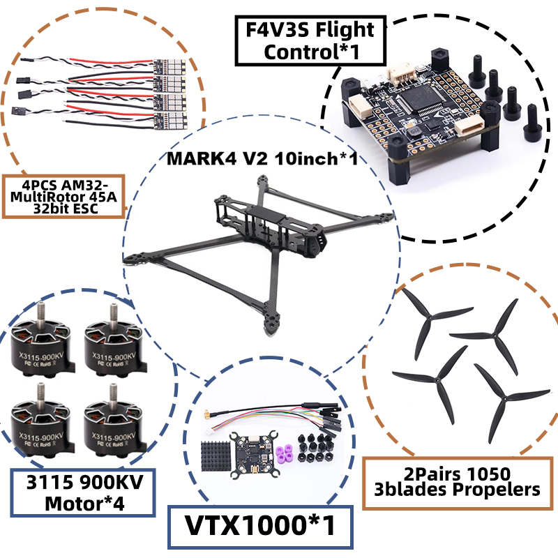 MARK4 V2 10インチ F4V3S/F4V3S PLU - Radiomaster Ranger 2.4Ghz Elrs Module のレビューと価格