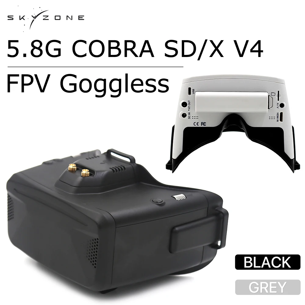 Skyzone 5.8G Cobra SD/X V4 FPV - Skyzone Cobra X V2 Fpv Goggles のレビューと価格